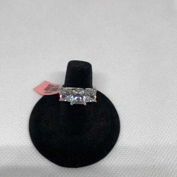 Simulated diamond & black diamond rings J-38 - Picture 10 of 11